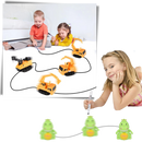 Robô de seguimento de linha inductivo da Miarhb, brinquedo de atividade que estimula a criatividade com design compacto e funcional.