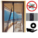 Rede mosquiteira magnética para portas, ideal para camping e trilhas, marca Dsermall, ecológica e econômica.
