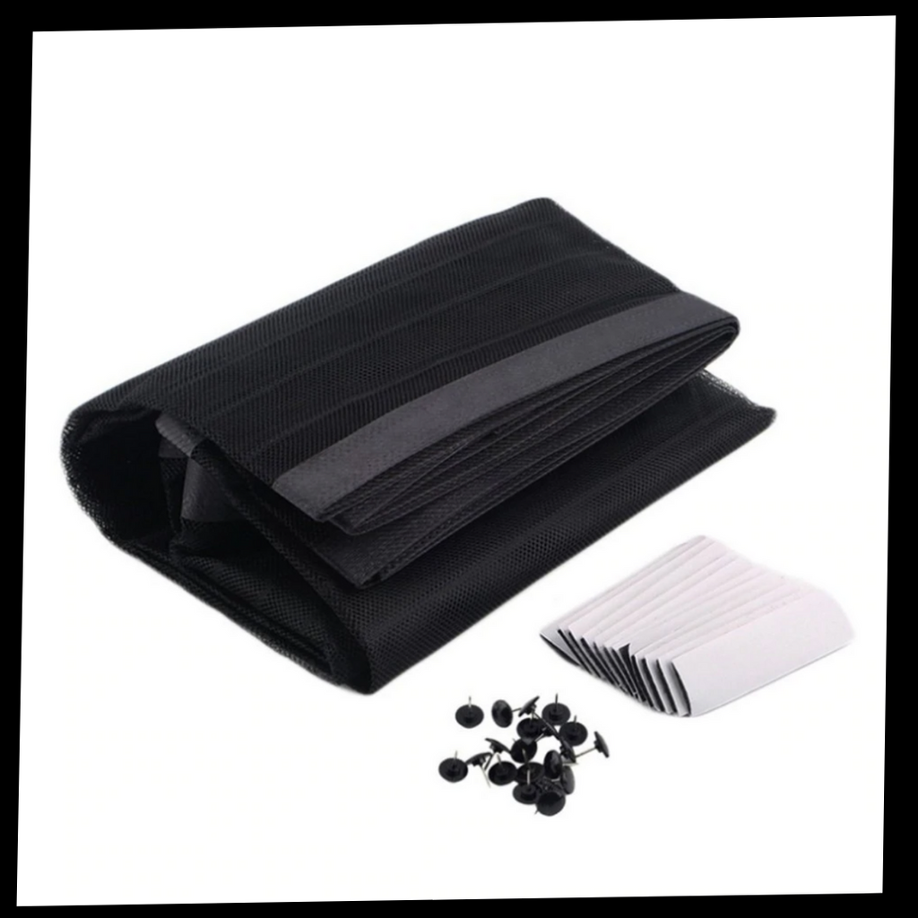 Rede magnética para portas Dsermall, ideal para camping e caminhada, com fechamento fácil e proteção contra insetos.