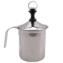 Mousseur manual em aço inoxidável de 400 ml, aparelho de cozinha para espumar leite, marca Homyl
