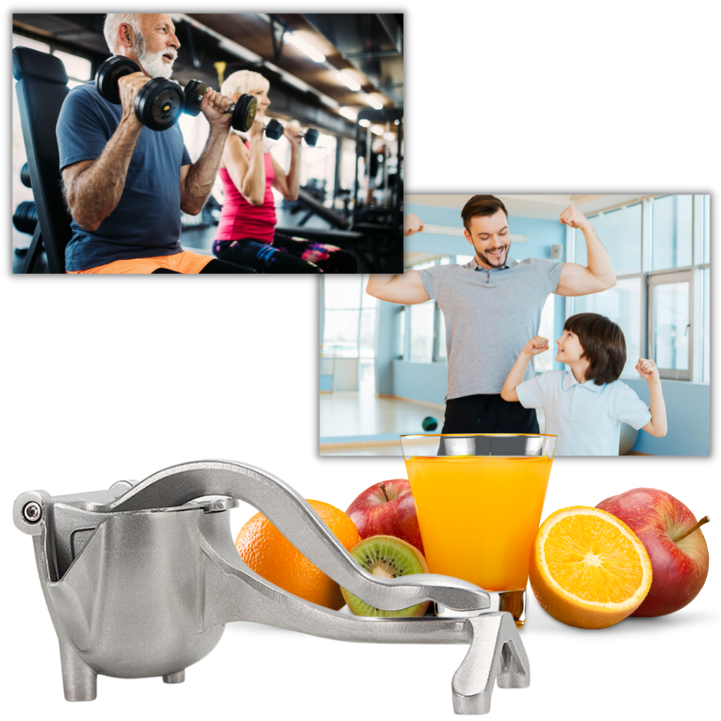 Espremedor de suco manual Daciye para frutas, utensílio de cozinha para preparar sucos naturais em uso diário.