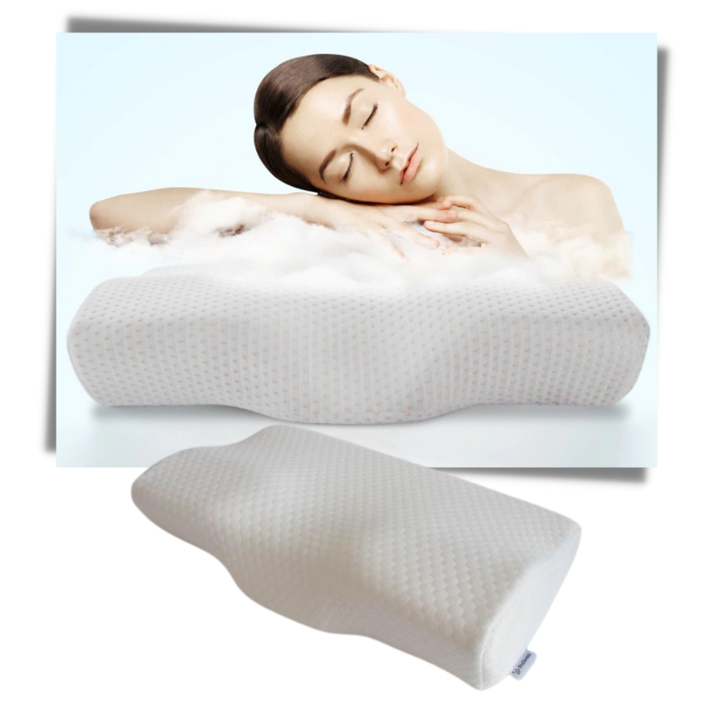 Travesseiro de espuma de memória Kernelly para suporte cervical, ideal para alívio da dor no pescoço e cuidado do sono.