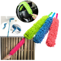 Pluma flexível de microfibras para limpeza doméstica, produto da marca Integratzker, mostrando a ferramenta de pó flexível.