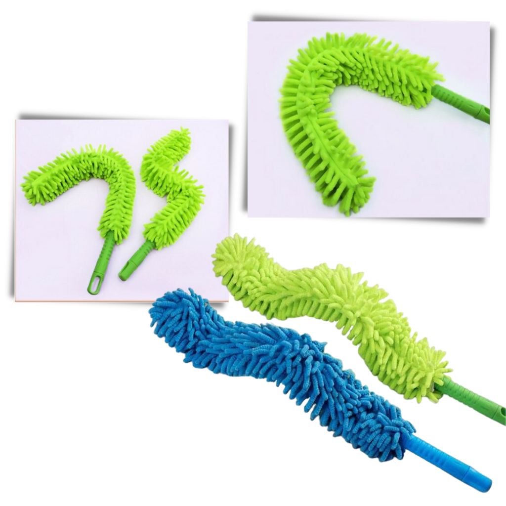 Pano de limpeza flexível em microfibras da Integratzker, com função 360° para limpeza eficiente de superfícies.