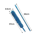 Pluma de microfibras flexível para limpeza doméstica, ferramenta leve e eficiente da marca Integratzker.