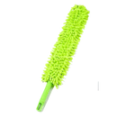 Pano de microfibra flexível para limpeza doméstica, produto da marca Integratzker, com acabamento verde.