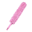 Pluma de microfibra flexível para limpeza doméstica, cor rosa, marca Integratzker, ideal para tirar poeira e limpar superfícies.