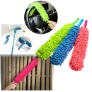 Pluma flexível de microfibras para limpeza doméstica, produto da marca Integratzker, mostrando a ferramenta de pó flexível.