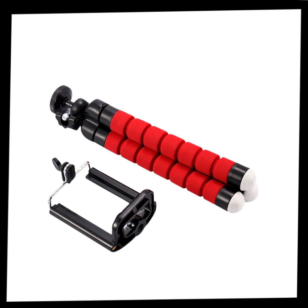 Mini tripé flexível para telefone da marca Generic, suporte compacto e ajustável para fotos e vídeos estáveis.