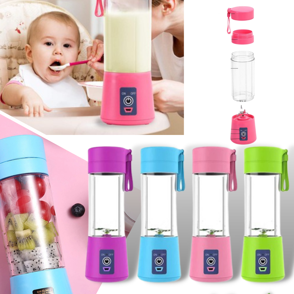 Mini garrafinha de misturador de suco portátil da Chinatera, eletrodoméstico de cozinha compacto e leve para smoothies.