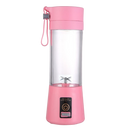 Garrafa mini portátil de mistura de suco da Chinatera, eletrodoméstico de cozinha em acabamento rosa para smoothies e bebidas.