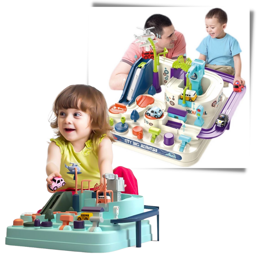 Véhicules de jeu dynwave pour enfants, jouet de piste mécanique Montessori, éducatif et amusant pour l'apprentissage et le divertissement