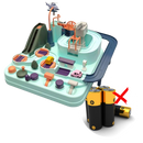 Veículos de jogo mecânicos Dynwave para crianças, brinquedos de pista Montessori com construção de alta qualidade.