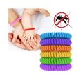 Pulseiras repelentes de mosquitos da Peralng, 10 peças, ideais para camping e trilhas, livres de DEET, proteção contra insetos.