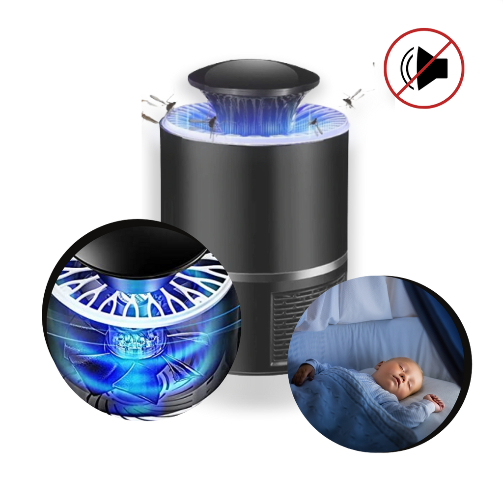 Lâmpada LED anti-mosquito Hotbest com sucção potente para desinsetização de insetos voadores, 360° de cobertura.