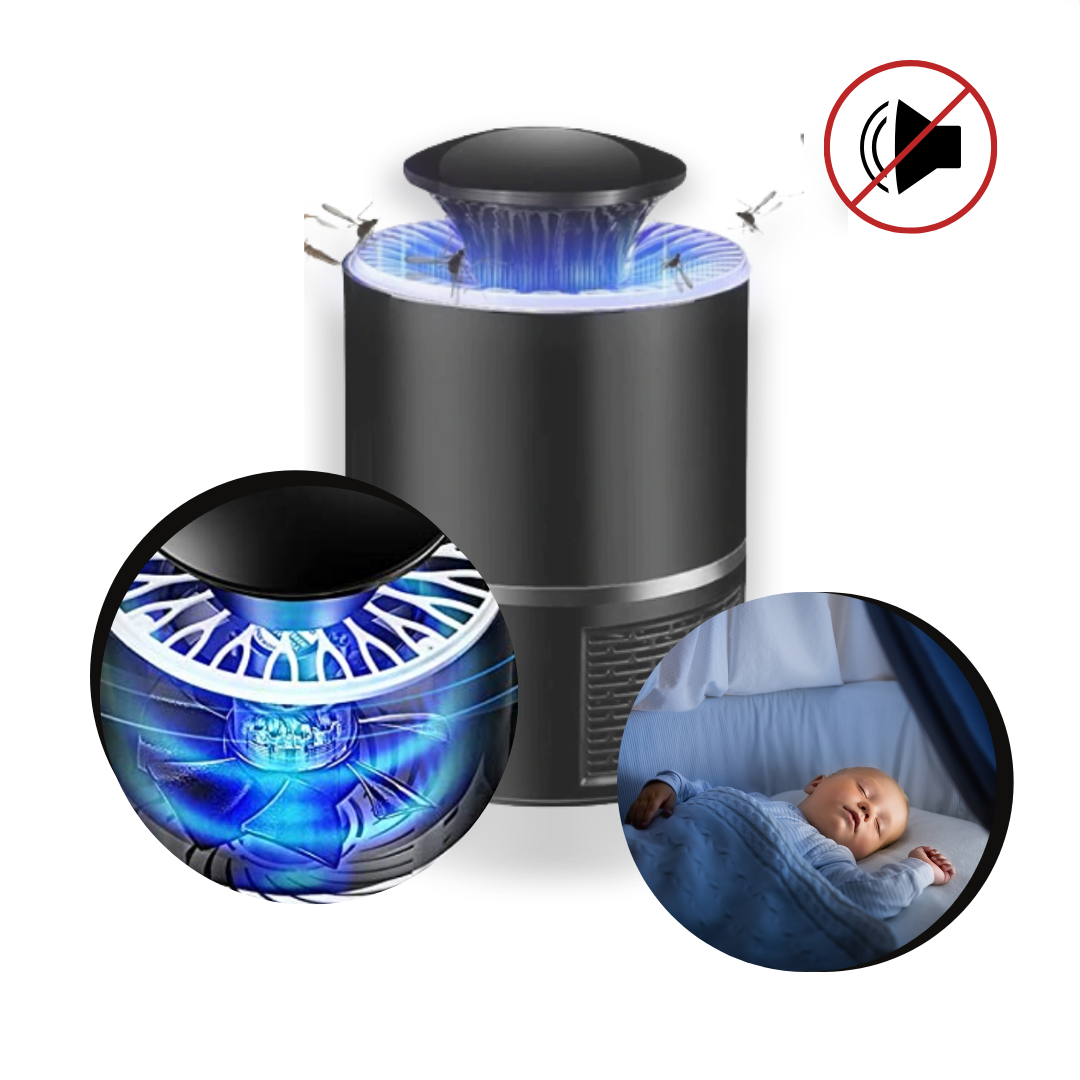 Lâmpada LED anti-mosquito Hotbest com sucção potente para desinsetização de insetos voadores, 360° de cobertura.