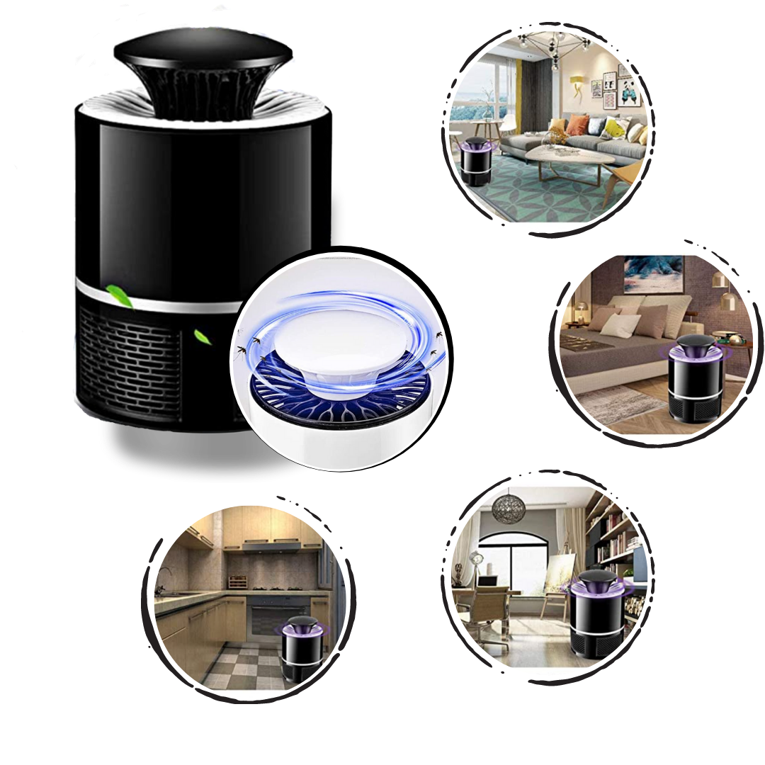 Lâmpada LED anti-mosquito Hotbest, desinsetização 360°, iluminação segura para repelir insetos de forma eficaz