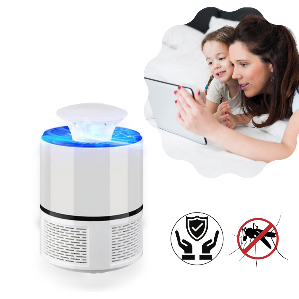 Lâmpada LED anti-mosquitos 360° da Hotbest, desinsetriz sem tóxicos para proteção contra insetos.