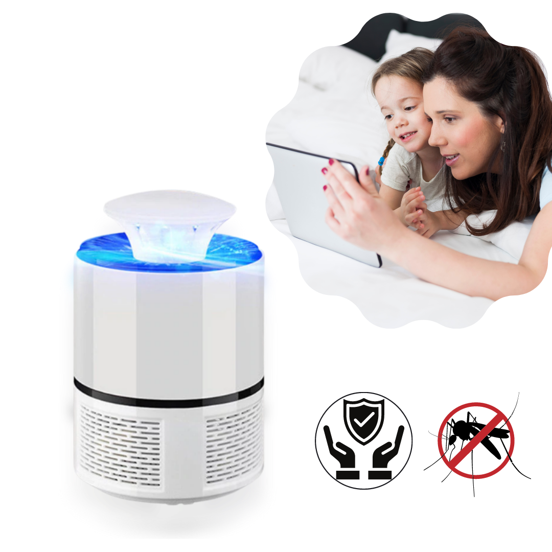 Lâmpada LED anti-mosquitos 360° da Hotbest, desinsetriz sem tóxicos para proteção contra insetos.