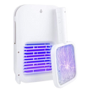 Lâmpada raquete elétrica anti-mosquito recarregável da Smileol para desinsetização, com design portátil e iluminação UV para eliminar insetos.