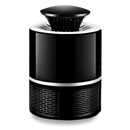 Lâmpada LED anti-mosquito Hotbest 360° para desinsetização, luz negra eficaz contra mosquitos, em acabamento preto.