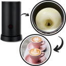 Mousseur de lait automático Allomn, eletrodoméstico de cozinha, preparado para fazer mousse quente ou fria com textura cremosa.