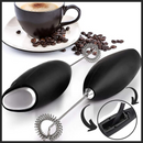 Mousseur de leite elétrico portátil da Powerlix, com suporte e fácil de transportar, ideal para preparar bebidas cremosas.