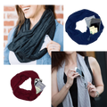 Cachecol quente Taicanon com bolso escondido, feito de material macio e confortável, ideal para dias frios e estilosos.