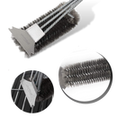 Escova de limpeza para churrasqueira Y-Star com cerdas grossas de três camadas, ideal para limpeza de grelhas e superfícies de churrasco.