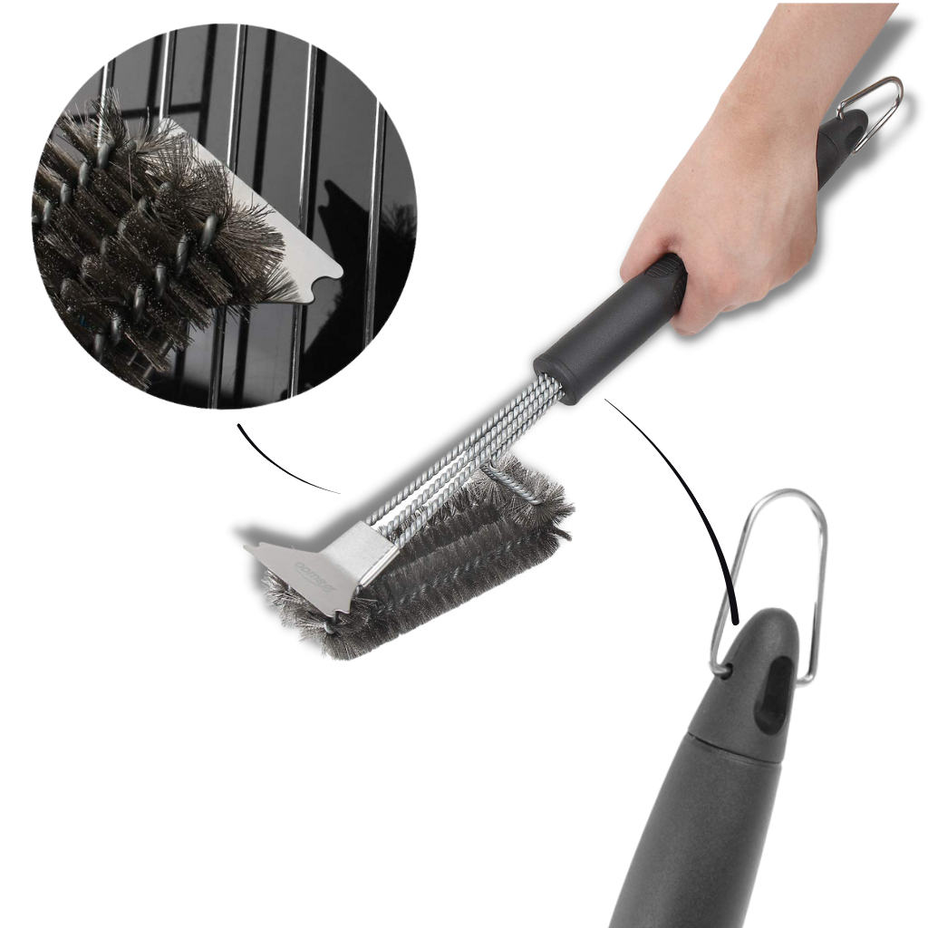 Escova de limpeza para churrasqueira Y-Star, design ergonômico, acessório para pequenos eletrodomésticos de limpeza de churrasqueiras