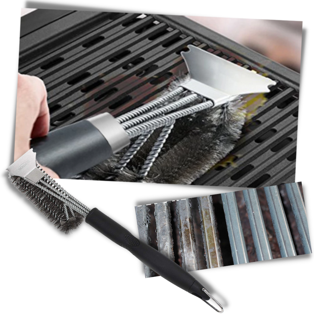 Escova de limpeza para churrasco Y-Star, acessório para eletrodomésticos, ideal para diferentes tipos de grelha e churrasqueiras.