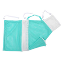 Sac en filet multifuncional para banho e grooming de animais de estimação, em malha verde, da marca Quintina.