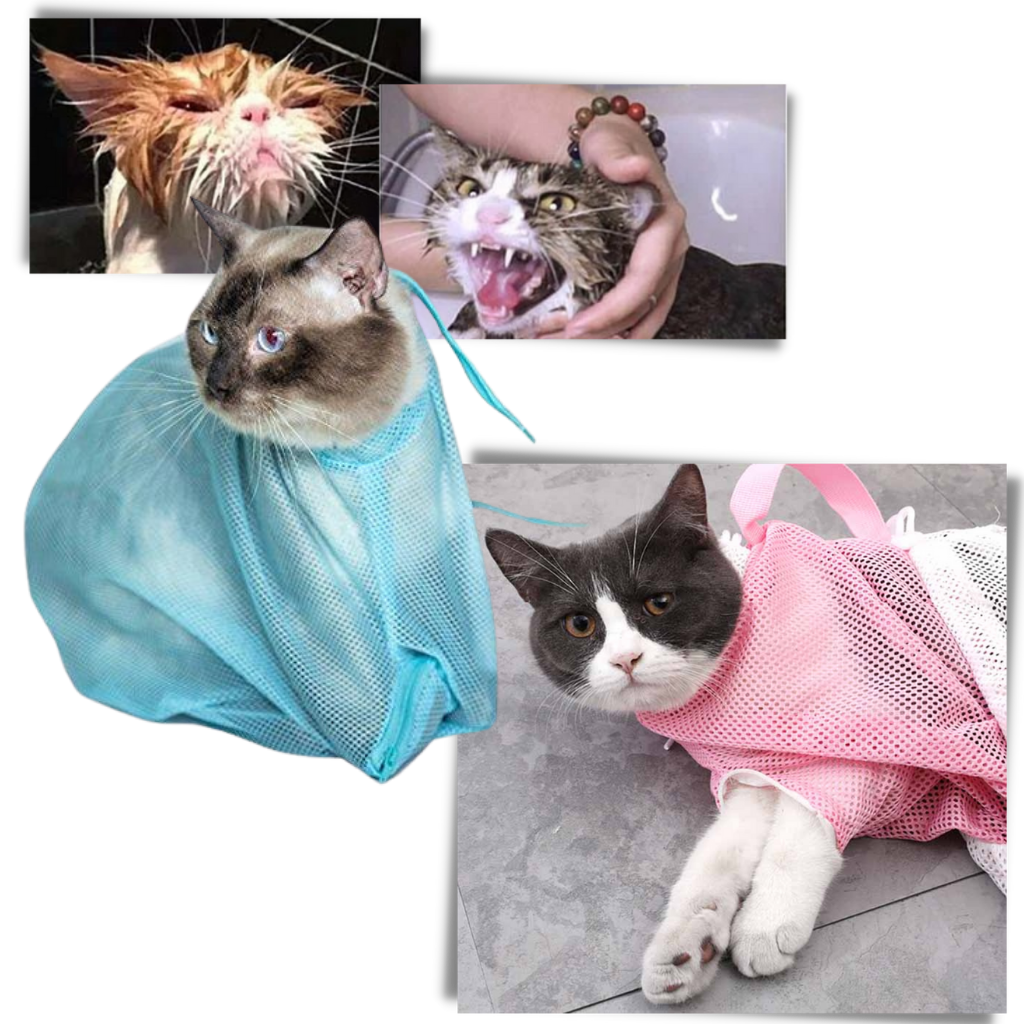 Rede de banho multifuncional Quintina para tosa de animais, ajuda a reduzir estresse durante o cuidado pet.
