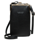 Bolsa de mão com alça removível da Hardlegix, sac à bandoulière preta com múltiplos compartimentos e bolso frontal.