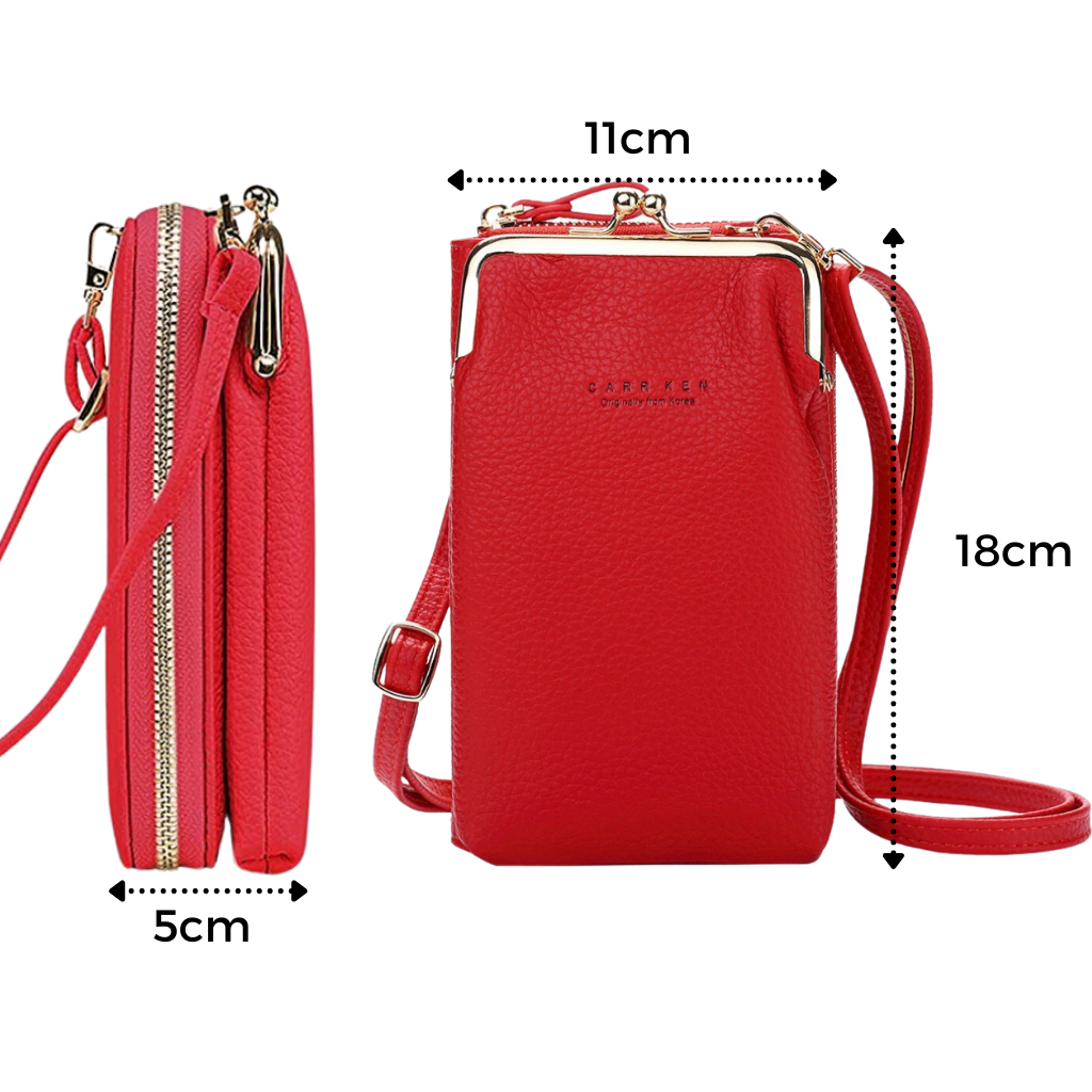Bolsa de ombro com alça removível da Hardlegix, com vários compartimentos e espaço para organização.