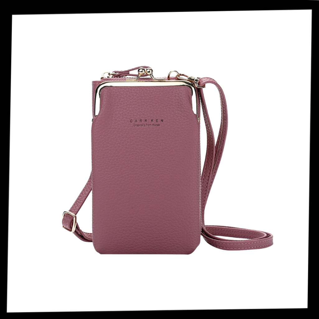 Bolsa tiracolo Hardlegix com múltiplos bolsos, alça removível e design compacto para uso diário.