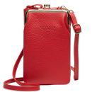 Bolsa de ombro vermelha da Hardlegix com múltiplos bolsos e alça removível, ideal para uso diário e estilo casual.