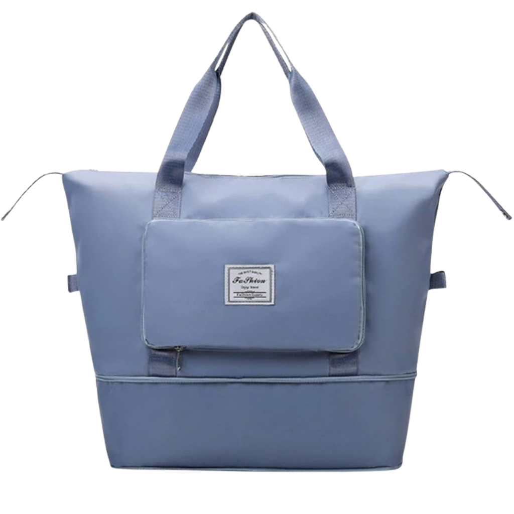 Housse de vêtements extensible et pliável Aimik, sac de voyage bleu multiuso, pratique pour voyager et protéger roupas.