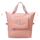 Housse à vêtements extensible et pliable Aimik, sac de voyage multifuncional colorido en rose miel, pratique pour voyager.