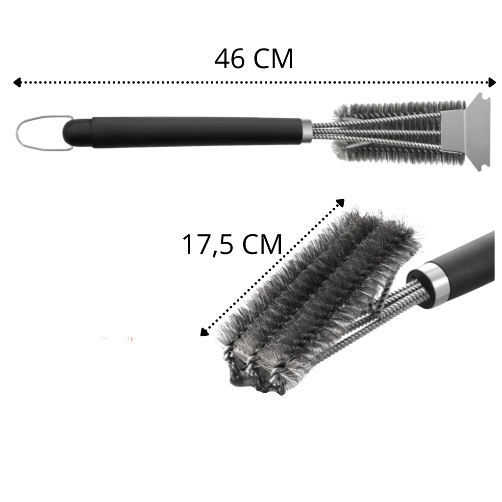 Escova de limpeza para churrasqueira Y-Star, acessório de pequeno eletrodoméstico, com cerdas duráveis para facilitar a limpeza do churrasco.