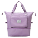 Housse à vêtements extensible et pliable Aimik, sac de voyage multifonction violet avec compartiments pour vêtements.