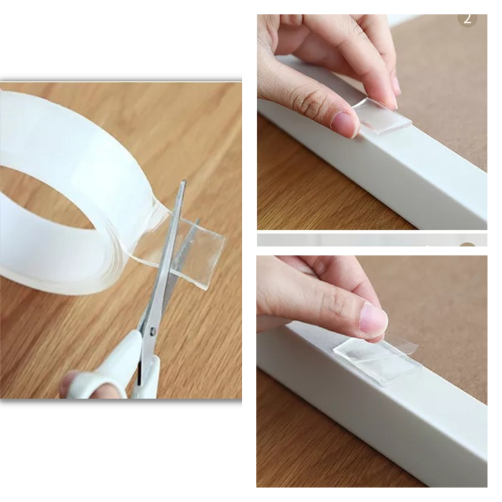 Fita adesiva nano mágica Hailicare para eletrodomésticos, acessório transparente e flexível para proteção e vedação.