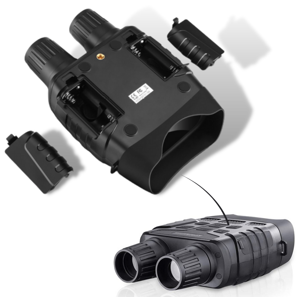 Binóculos de visão noturna Ametoys com capacidade de gravação de 6 a 8 horas, ideal para observação em ambientes escuros.
