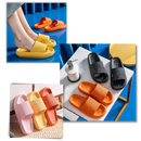 Sandálias antideslizantes Spftem, sapatos confortáveis com sola antiderrapante para uso seguro e amplo.