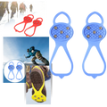 Crampons antidérapantes Flyingtoy para atividades e esportes de inverno com pontas antiderrapantes em metal.