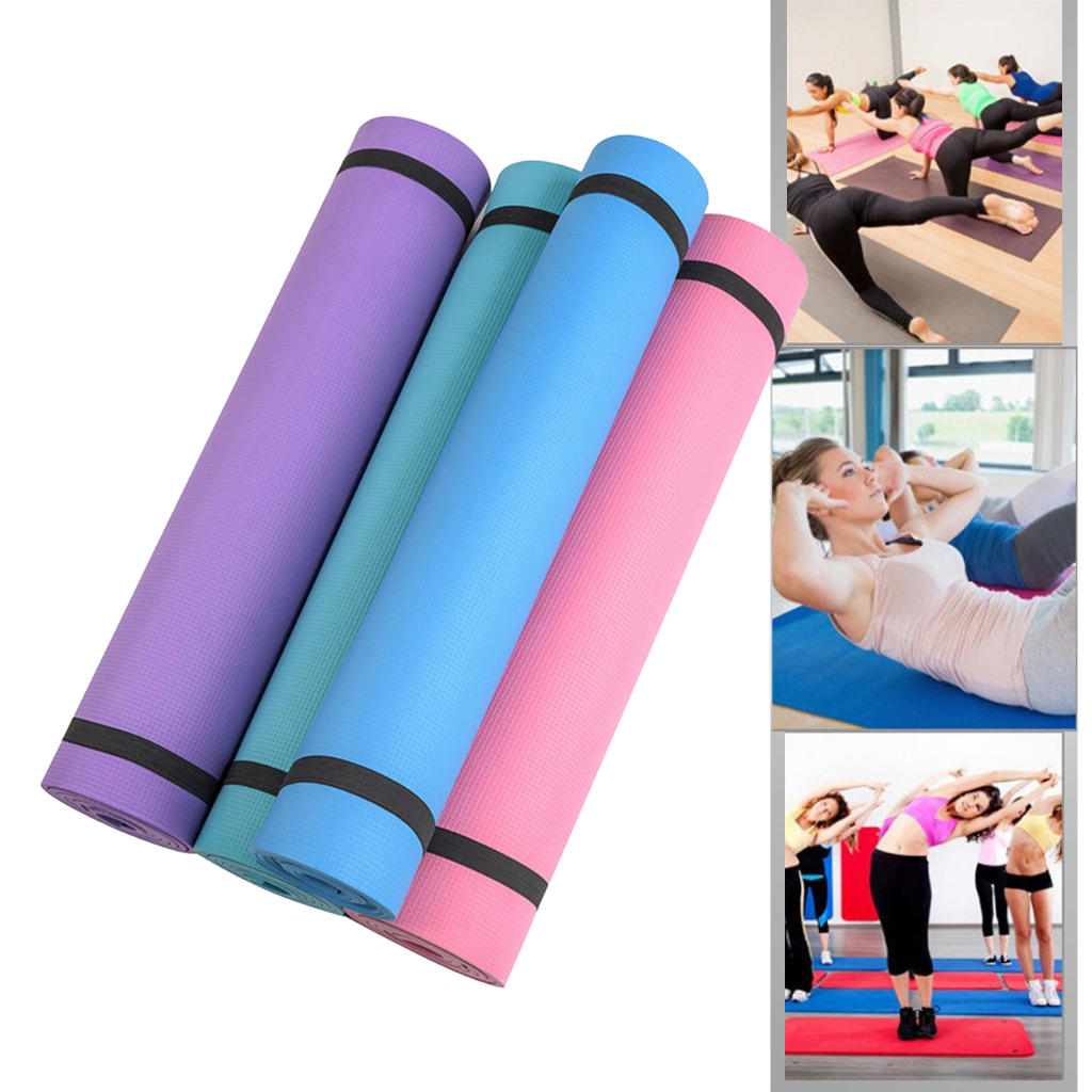 Tapete de yoga antideslizante para viagem, ideal para Pilates e yoga, marca Sodial, com superfície antiderrapante e portátil.