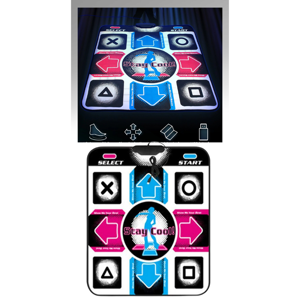 Tapete de dança USB antideslizante Wallflower0717, com superfície resistente, ideal para jogos de atividade e diversão interativa.