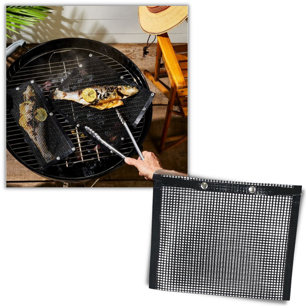 Sac de cuisson BBQ antiaderente Sm Sunnimix, resistente ao calor, ideal para grelhados e assados sem grudar.