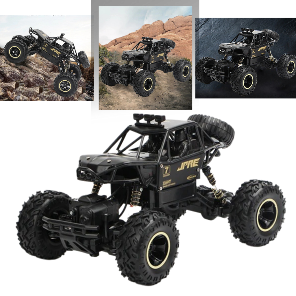 Carro de controle remoto todo-terreno Home Shark, veículo de brinquedo off-road 4WD para diversão ao ar livre.