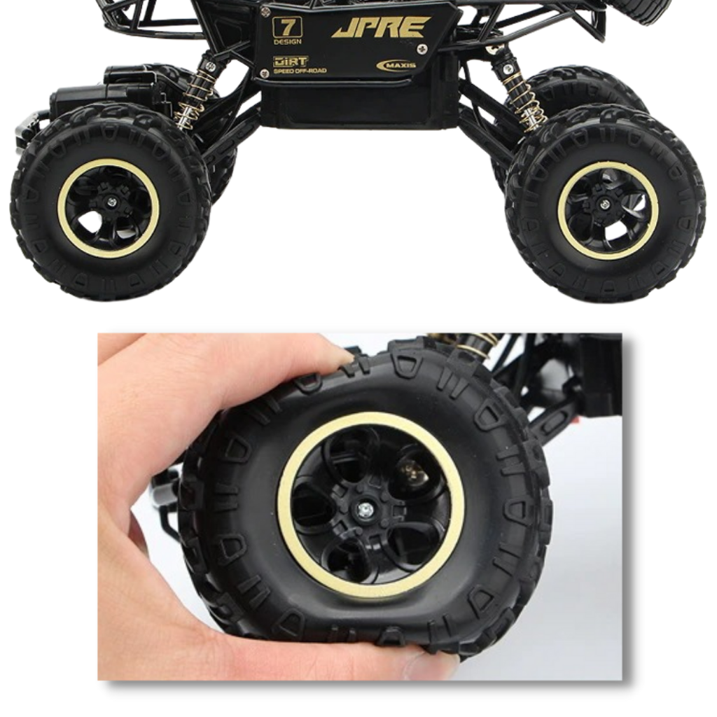 Carro de controle remoto off-road Home Shark com tração nas quatro rodas e design robusto para diversão em terrenos acidentados
